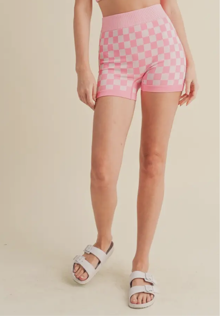 Checkmate Cropped Tops and Shorts
