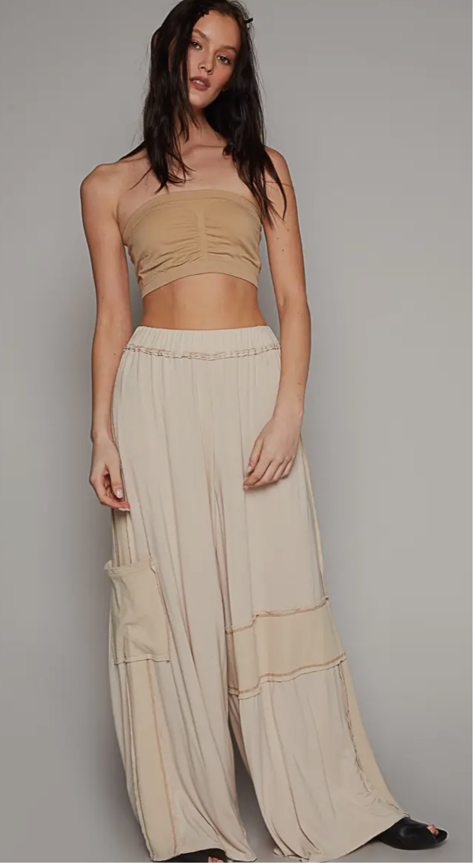 POL Casual Elastic Waistband Pants
