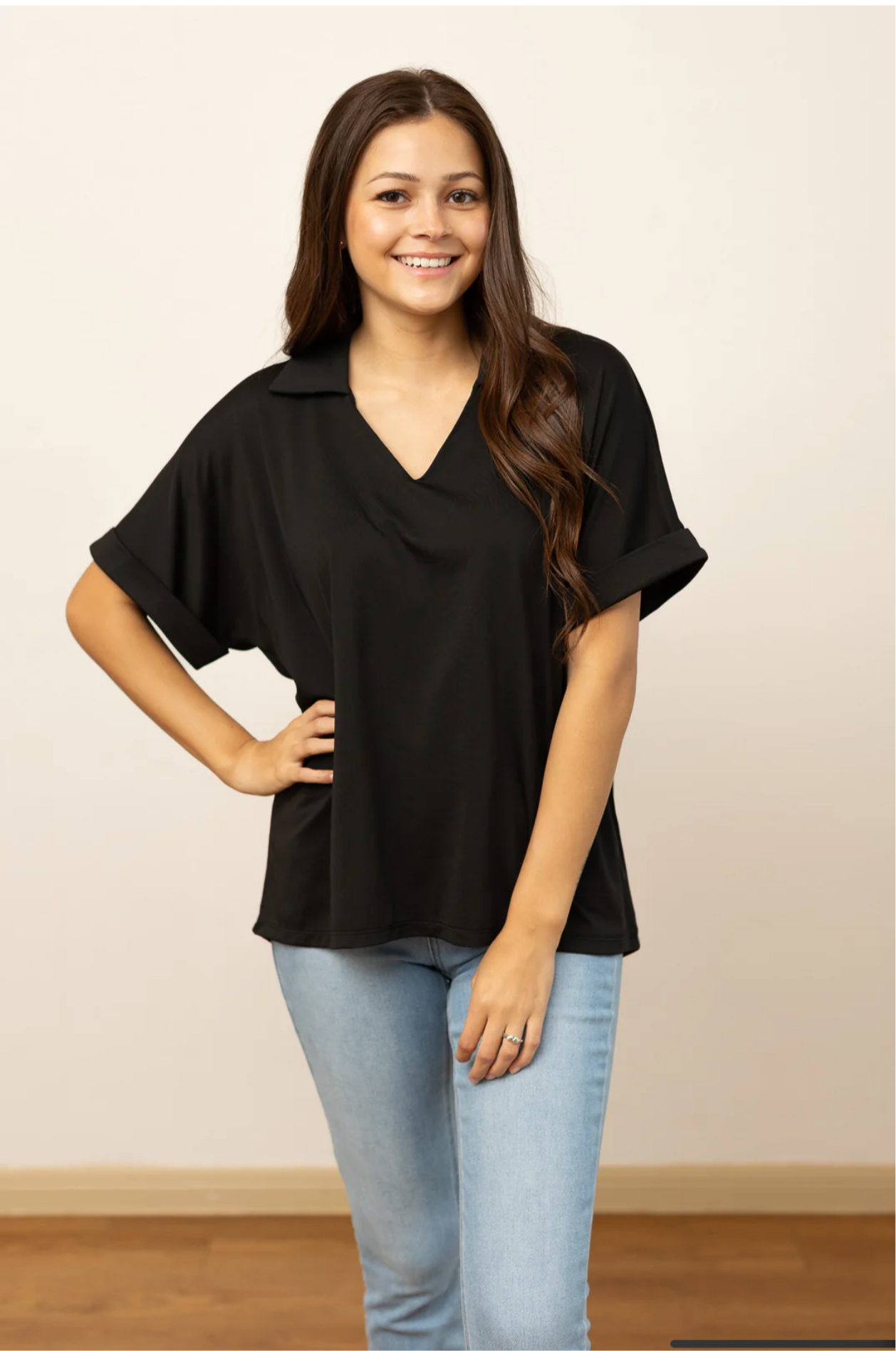 Grace+Emma Cara Collared Top