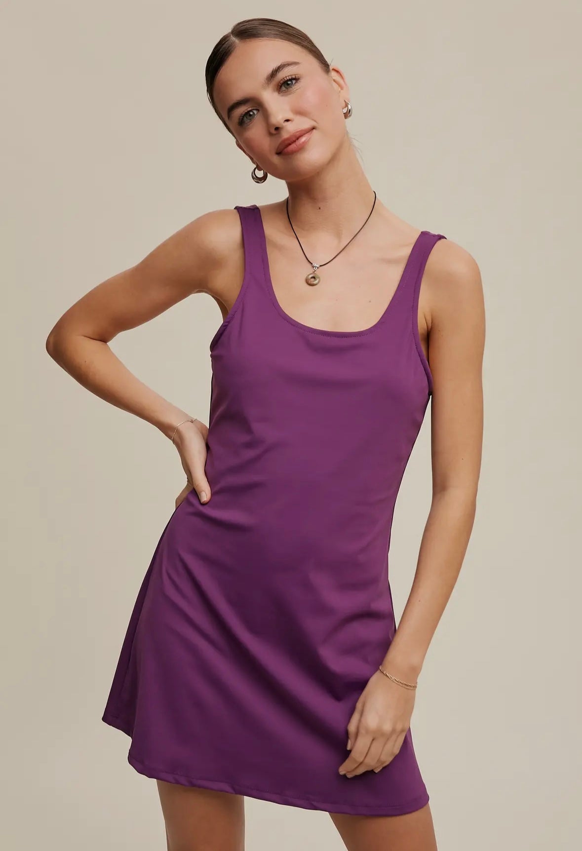 Listicle Active Tank Mini Dress