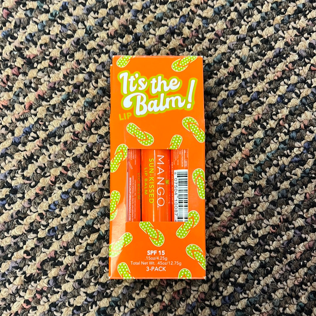 California Mango lip balm 3 pack