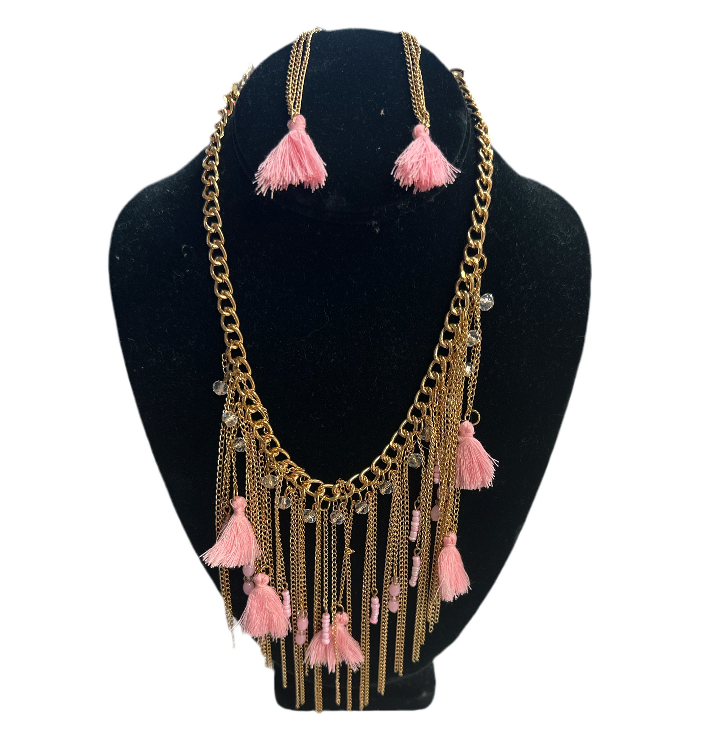 Fashion Jewelry Pink Tassel
