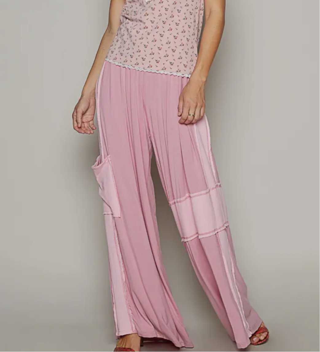 POL Casual Elastic Waistband Pants