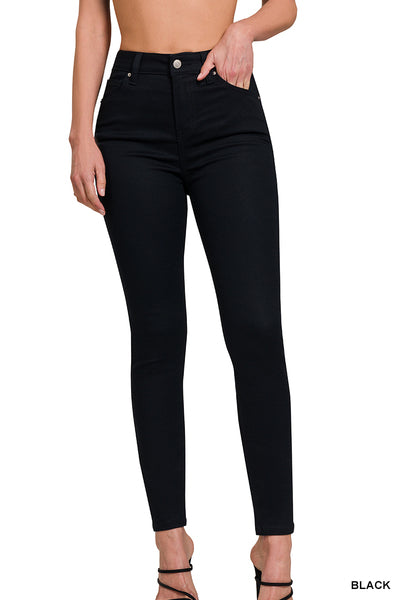 Zenana HIGH-RISE SKINNY COLOR DENIM JEANS
