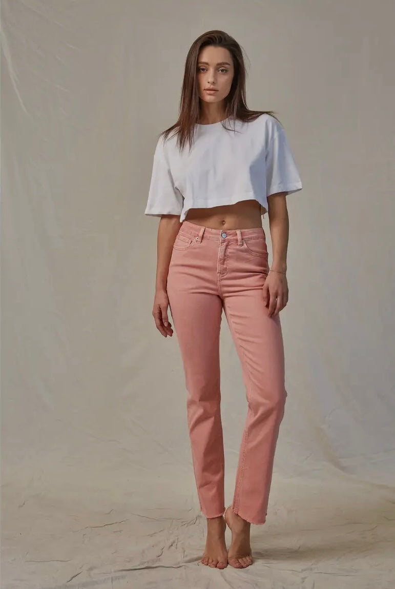 Mica Denim High Rise Vintage Garment