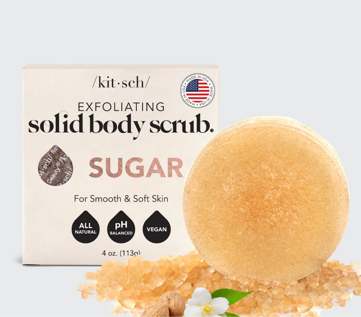 KITSCH Sugar Exfoliating Body Scrub Bar