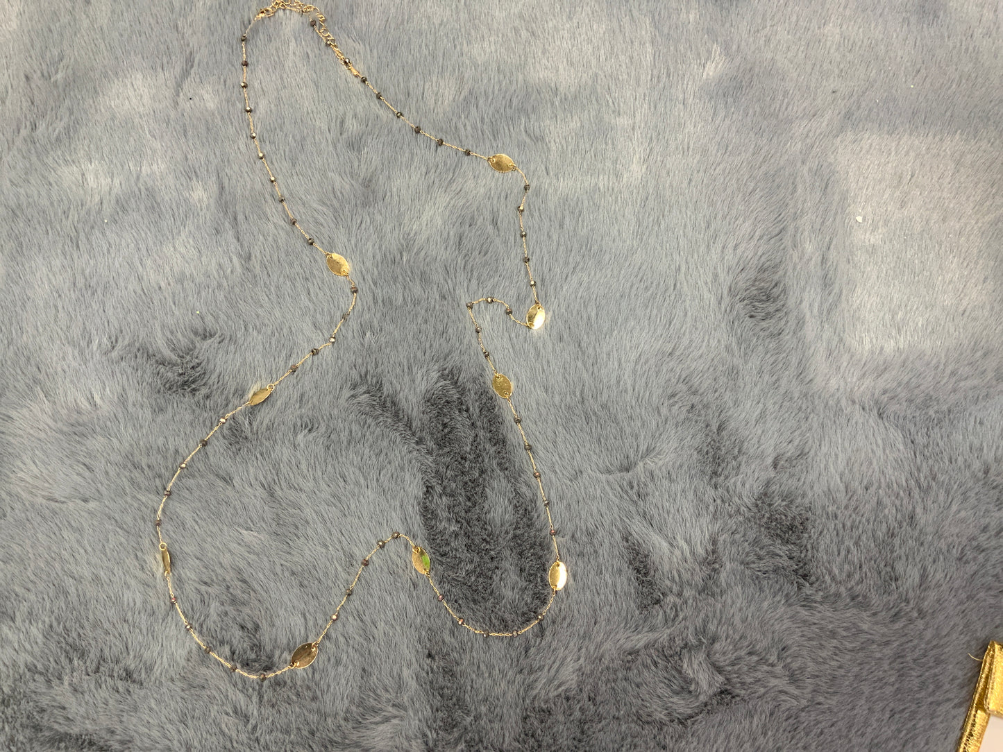 Lorie’s Long Glass Bead Chain Necklace