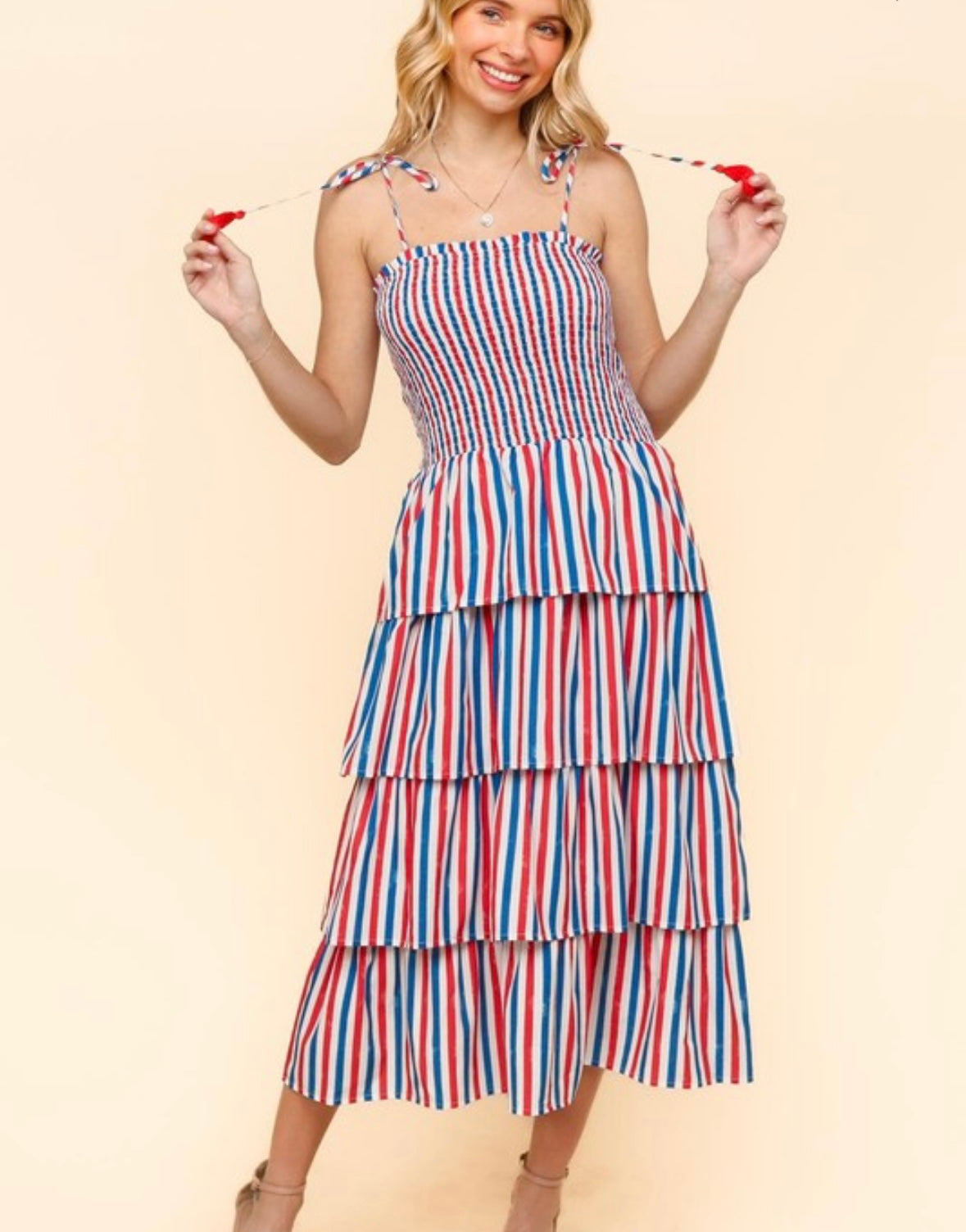 Haptics Multicolored Stripe Dress