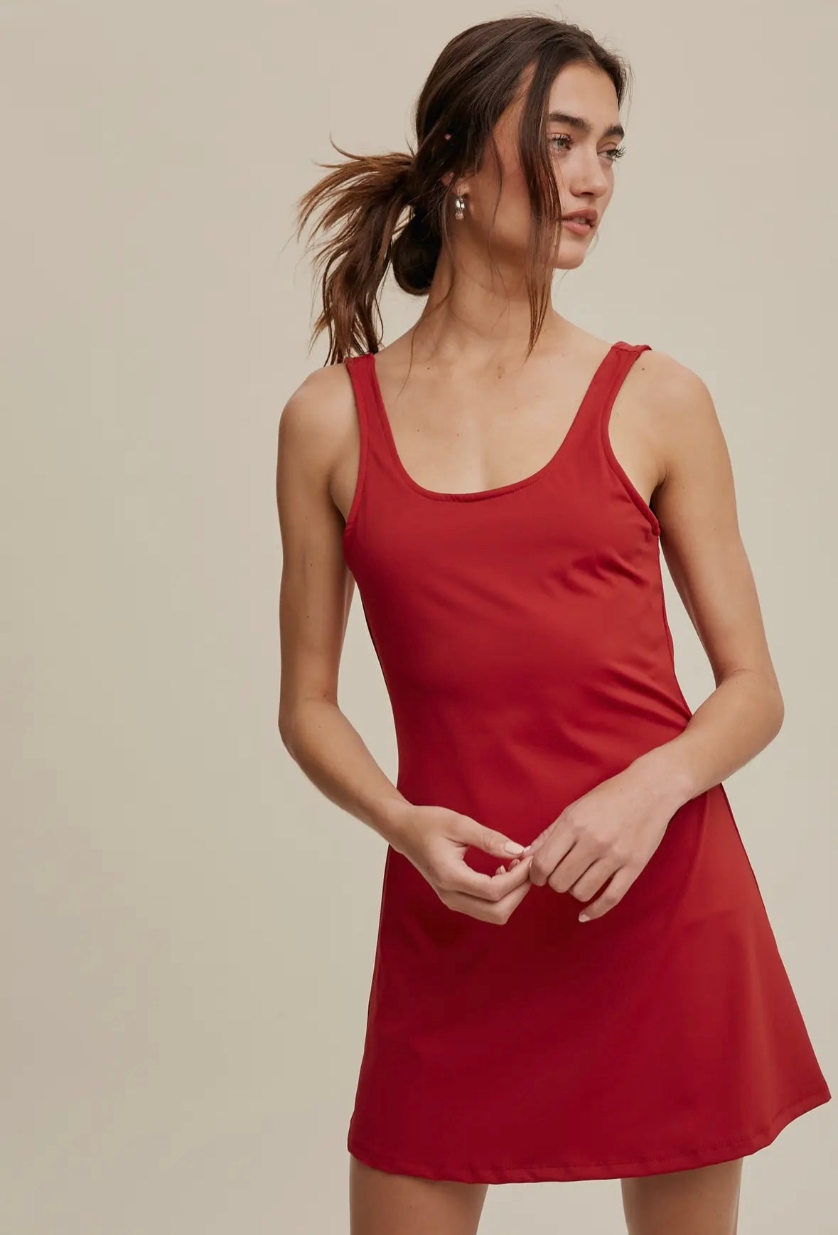 Listicle Active Tank Mini Dress
