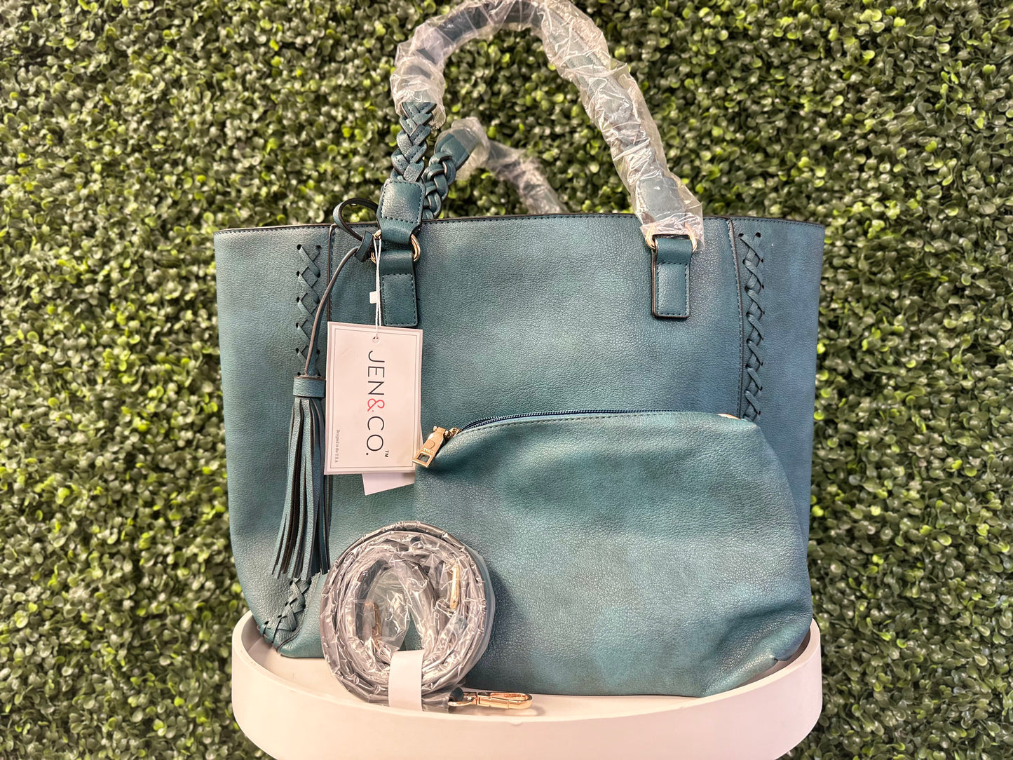 Jen and Co Bag in a Bag Turquoise 