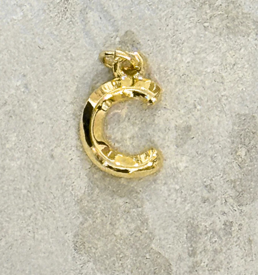 My Girl in LA Gold Initial Charm