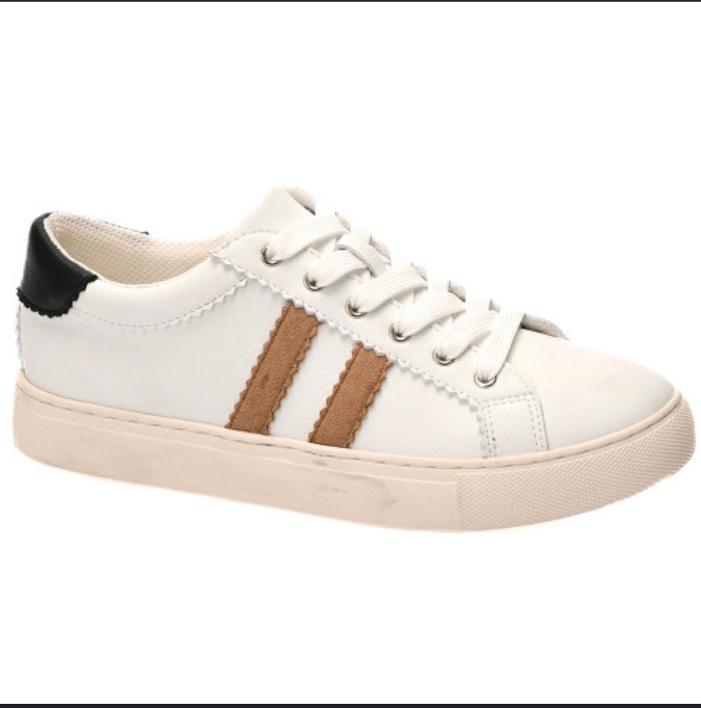 Hey Girl Showtime White Tan Black
