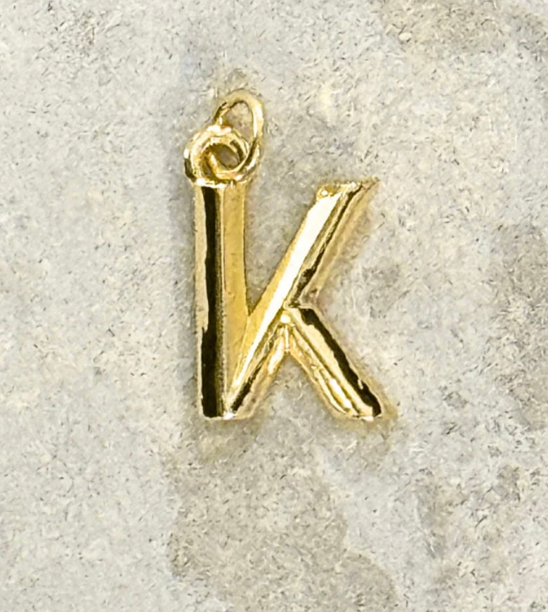 My Girl in LA Gold Initial Charm
