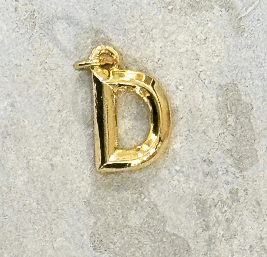 My Girl in LA Gold Initial Charm