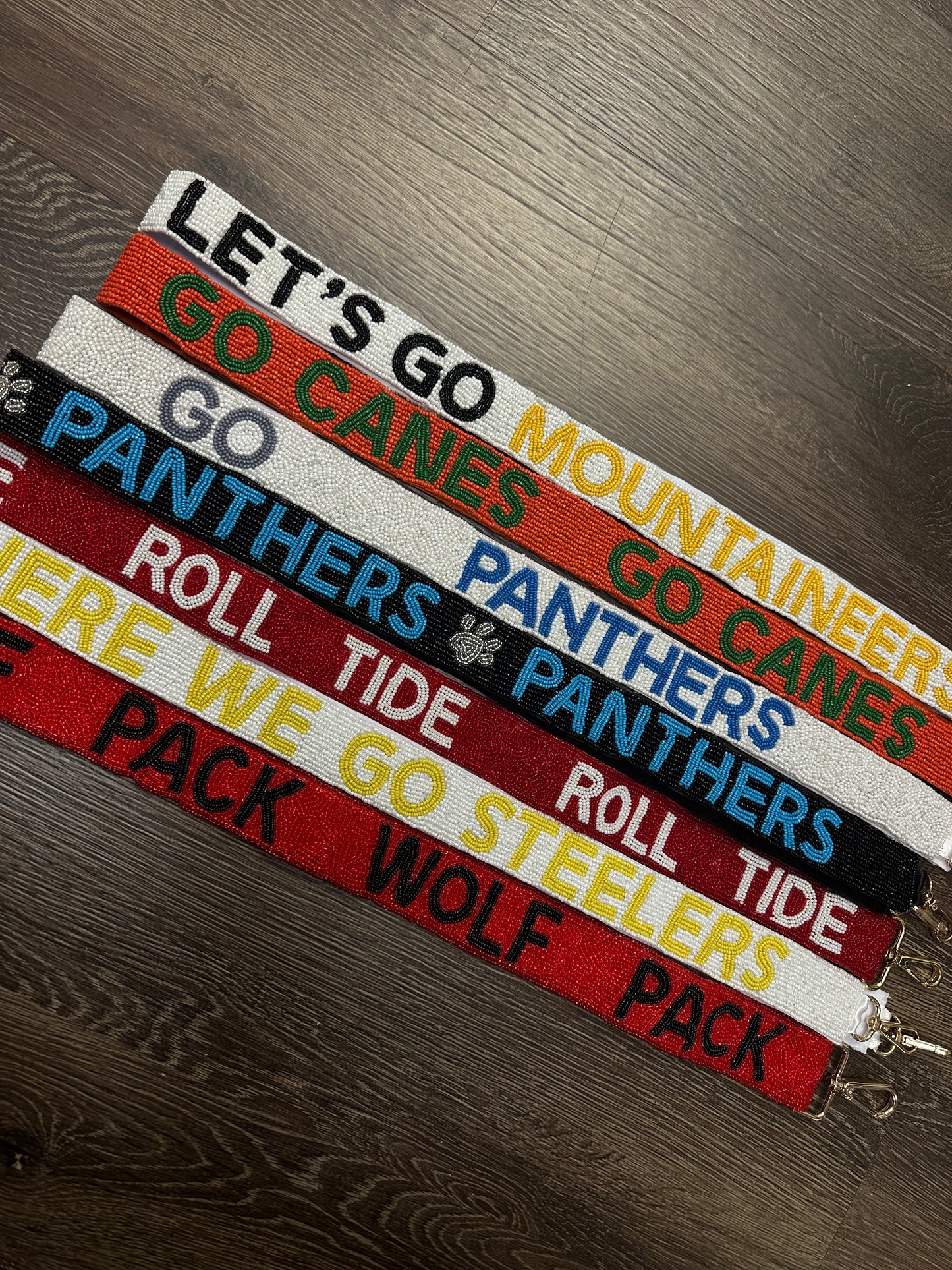 Game day Beaded Bag Strap