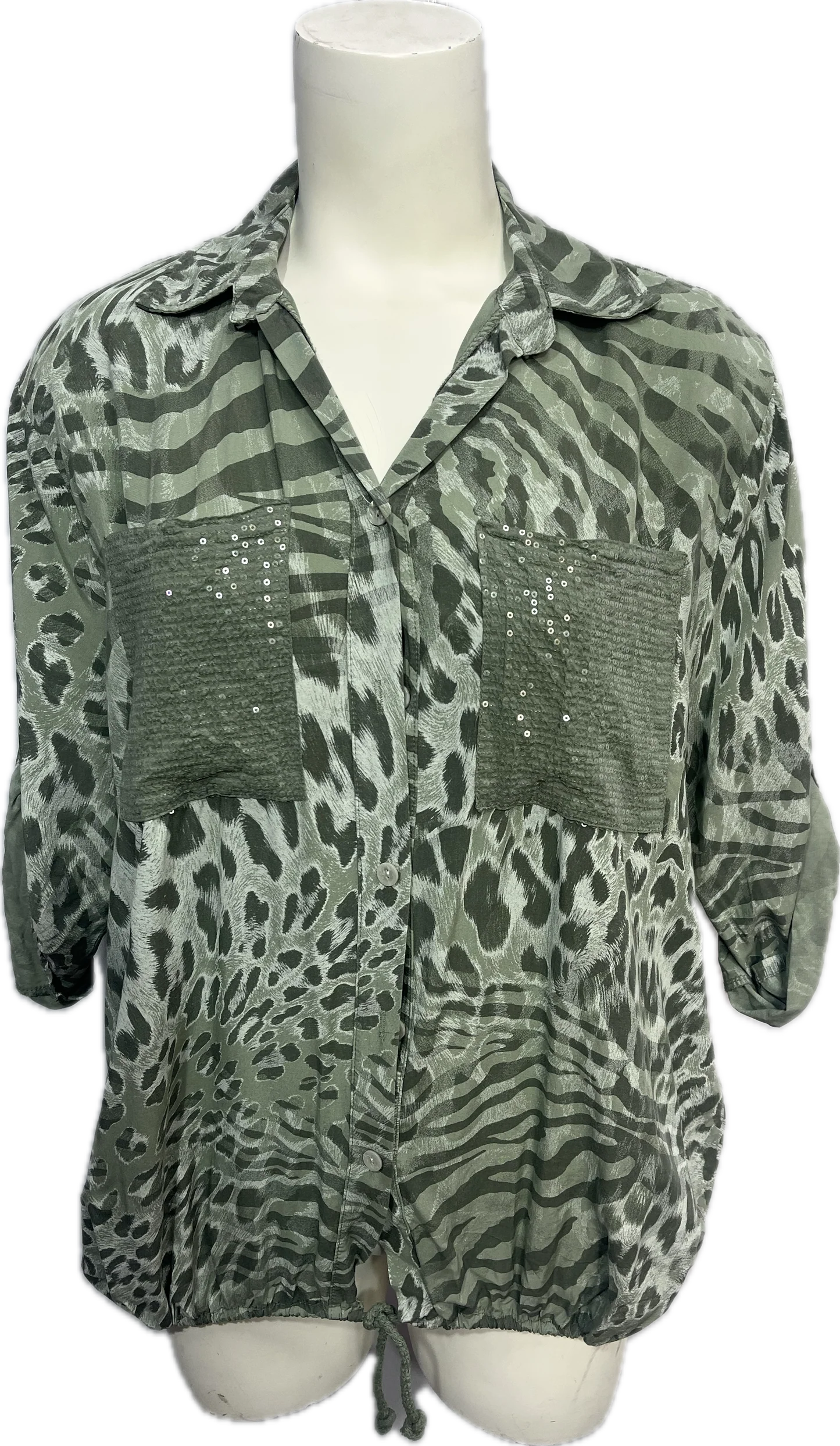 Urban Mangoz Double Sequence pocket top