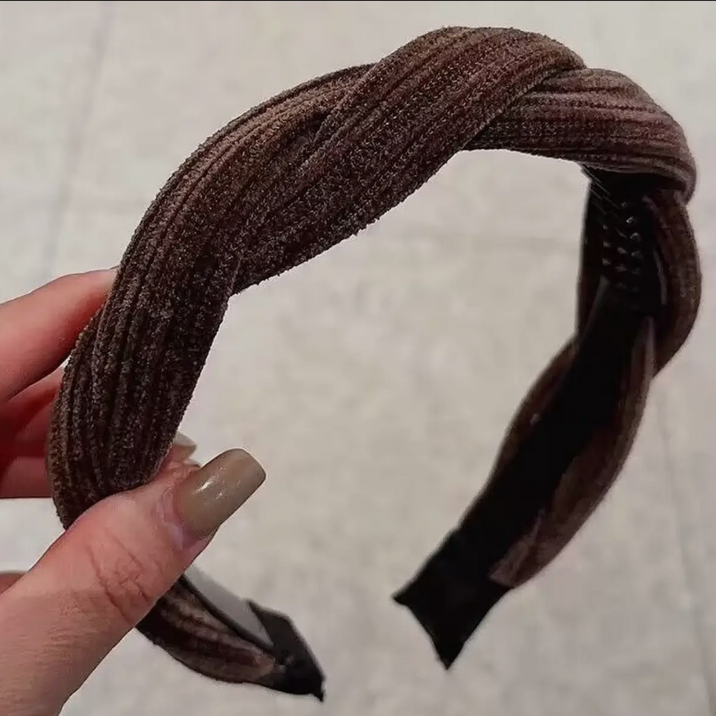 Headband Cross Braids with wide teeth