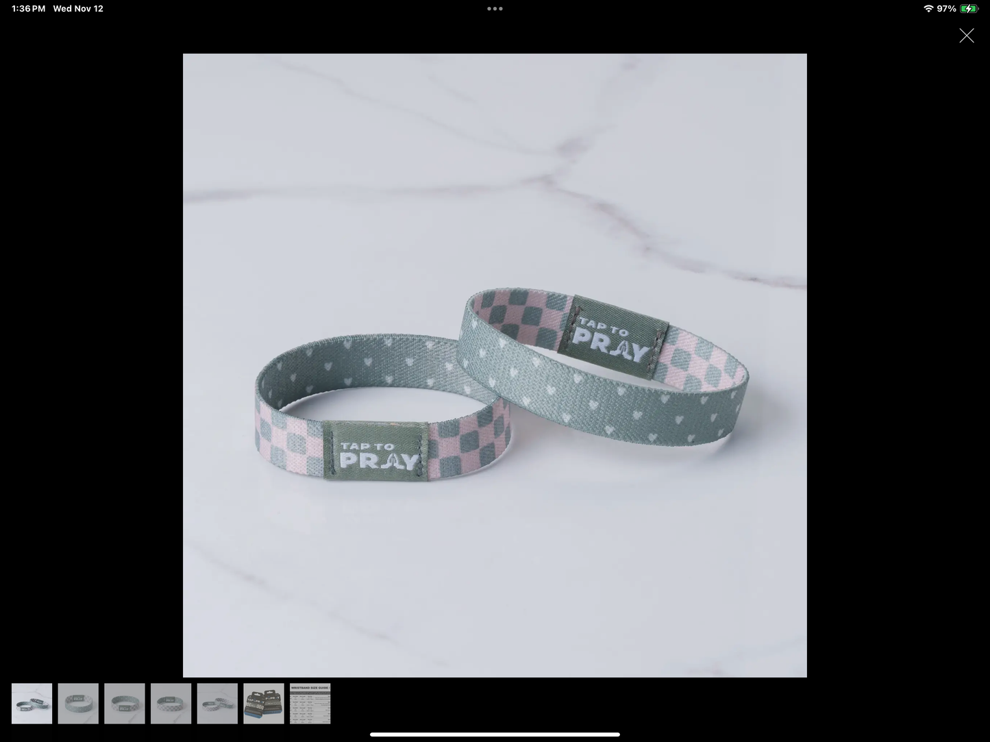 Versible Tap to Pray Wristband