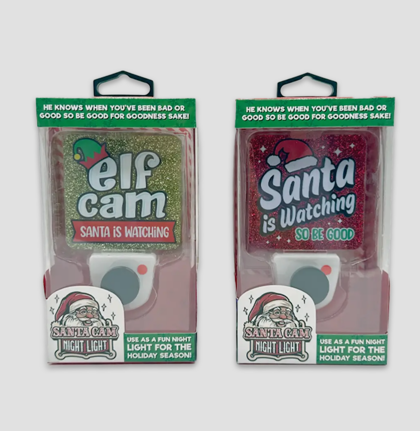 Christmas Santa and Elf Cam and Nite Light