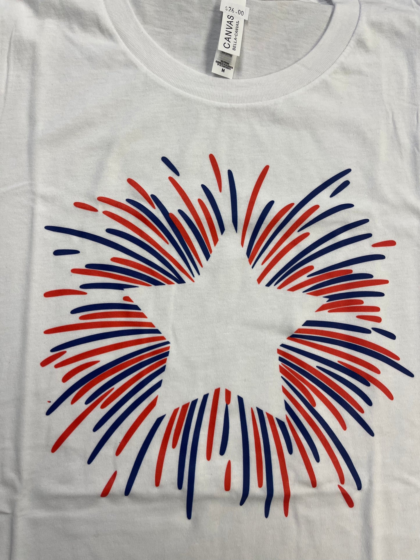 Star burst red, white, blue Tshirt