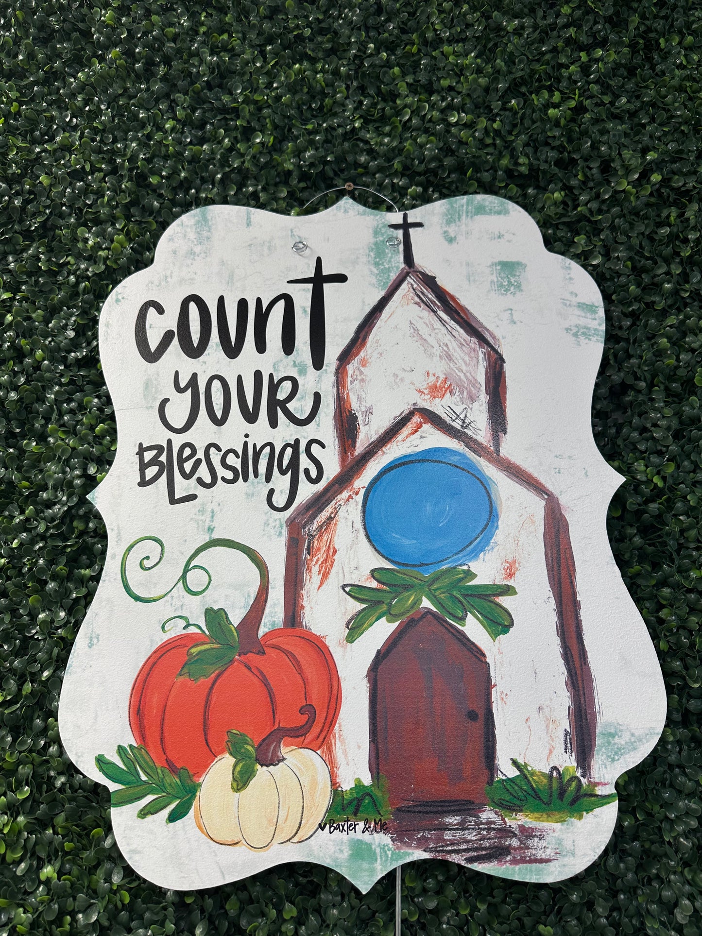 Baxter and Me Door Hanger