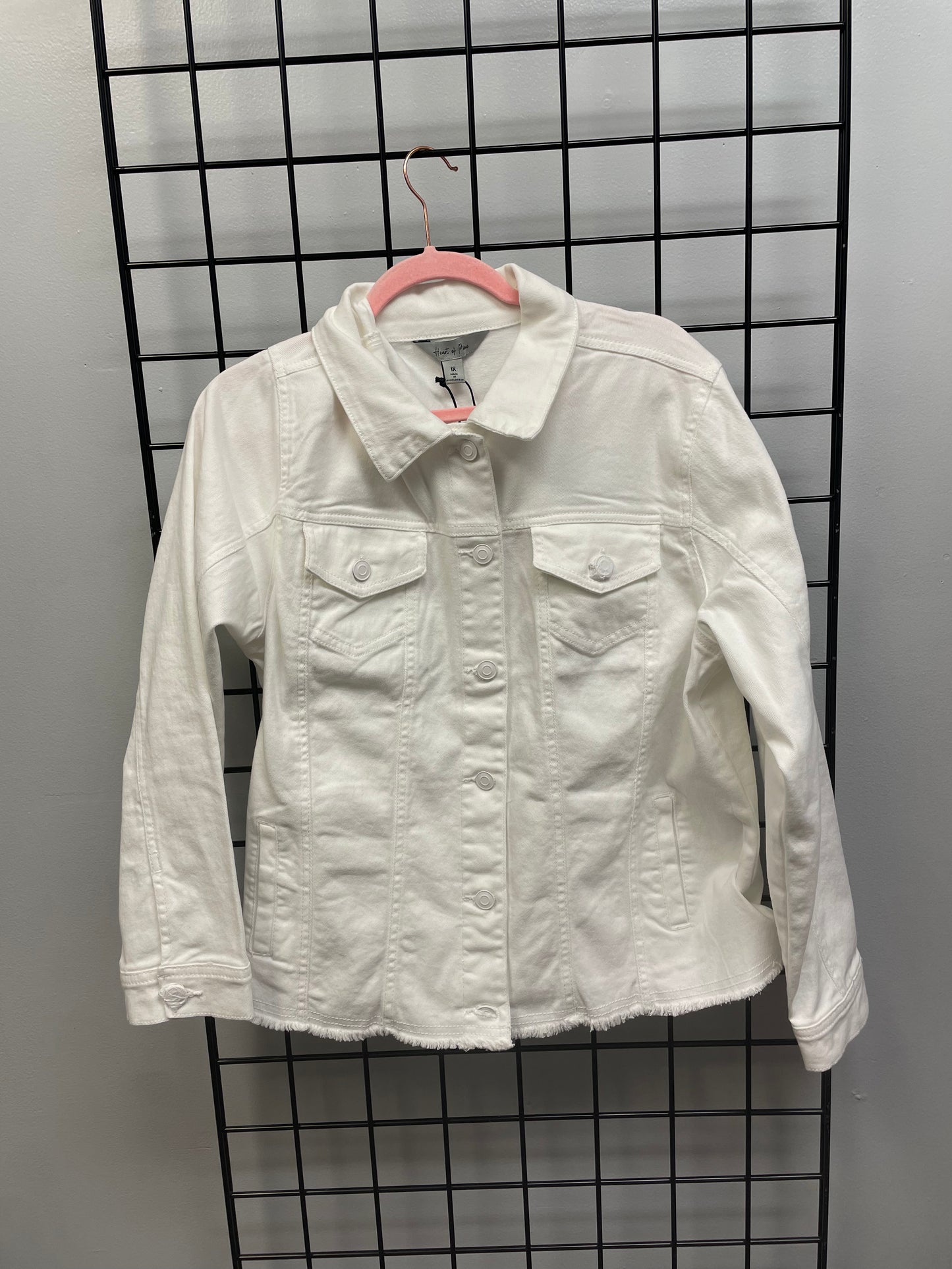 Heart of Pine White Denim Jacket