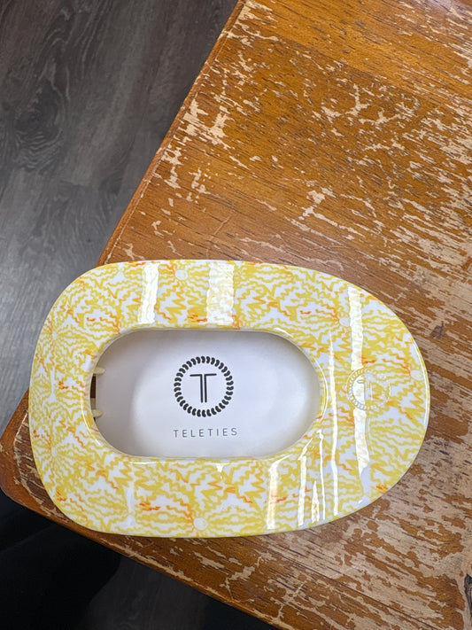 Teleties Round Flat Hair Clip Medium