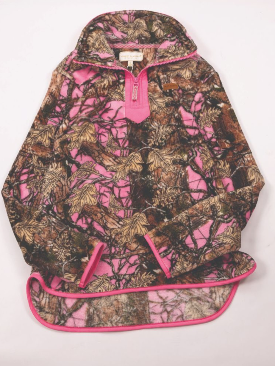 Simply Southern Pink Camo pullover