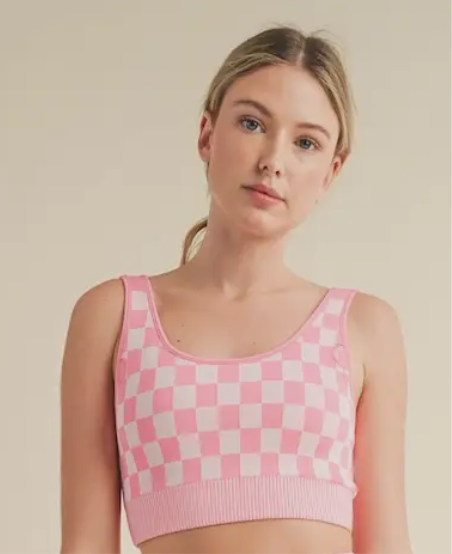 Checkmate Cropped Tops and Shorts