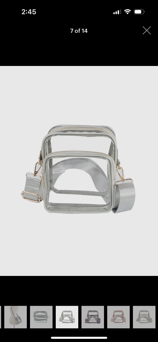 Guitar Strap Clear Crossbody Sling