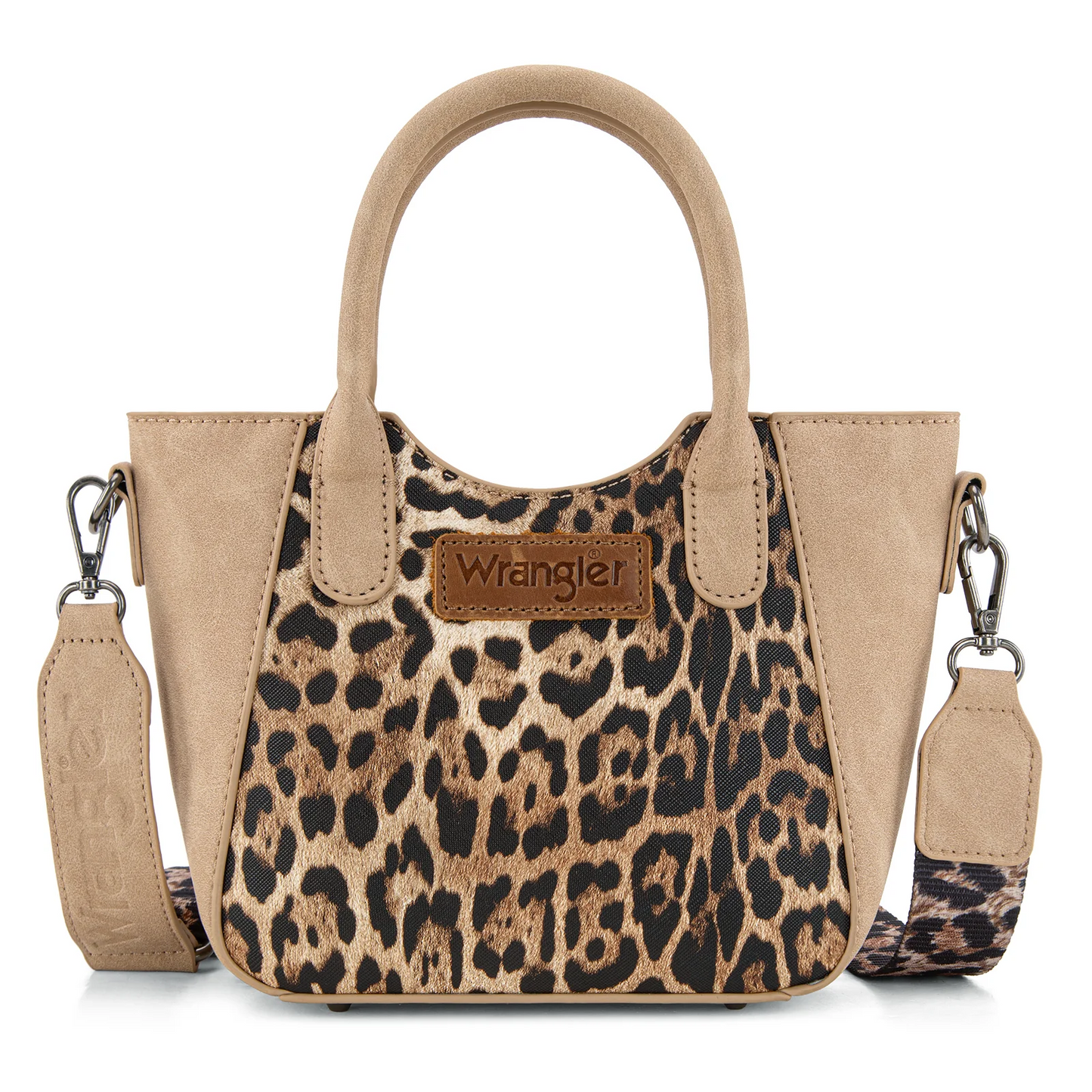 Wrangler Leopard Print Small Tote/CrossBody