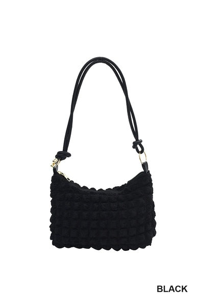 Zenana CLOUD PUFFY PLEATED CROSSBODY SHOULDER BAG