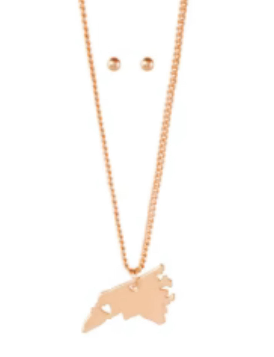 My Girl In LA State Necklace