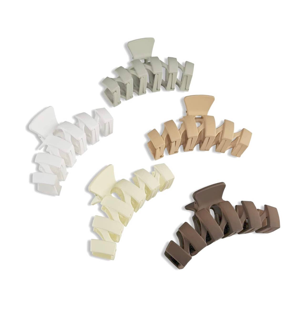 Claw Clip - Zig Zag neutral