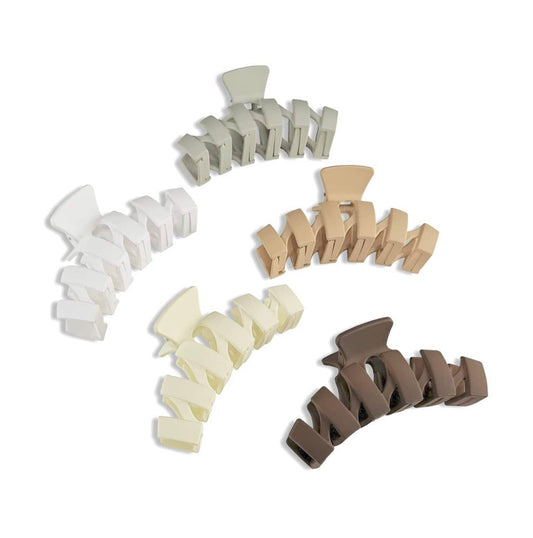 Claw Clip - Zig Zag neutral