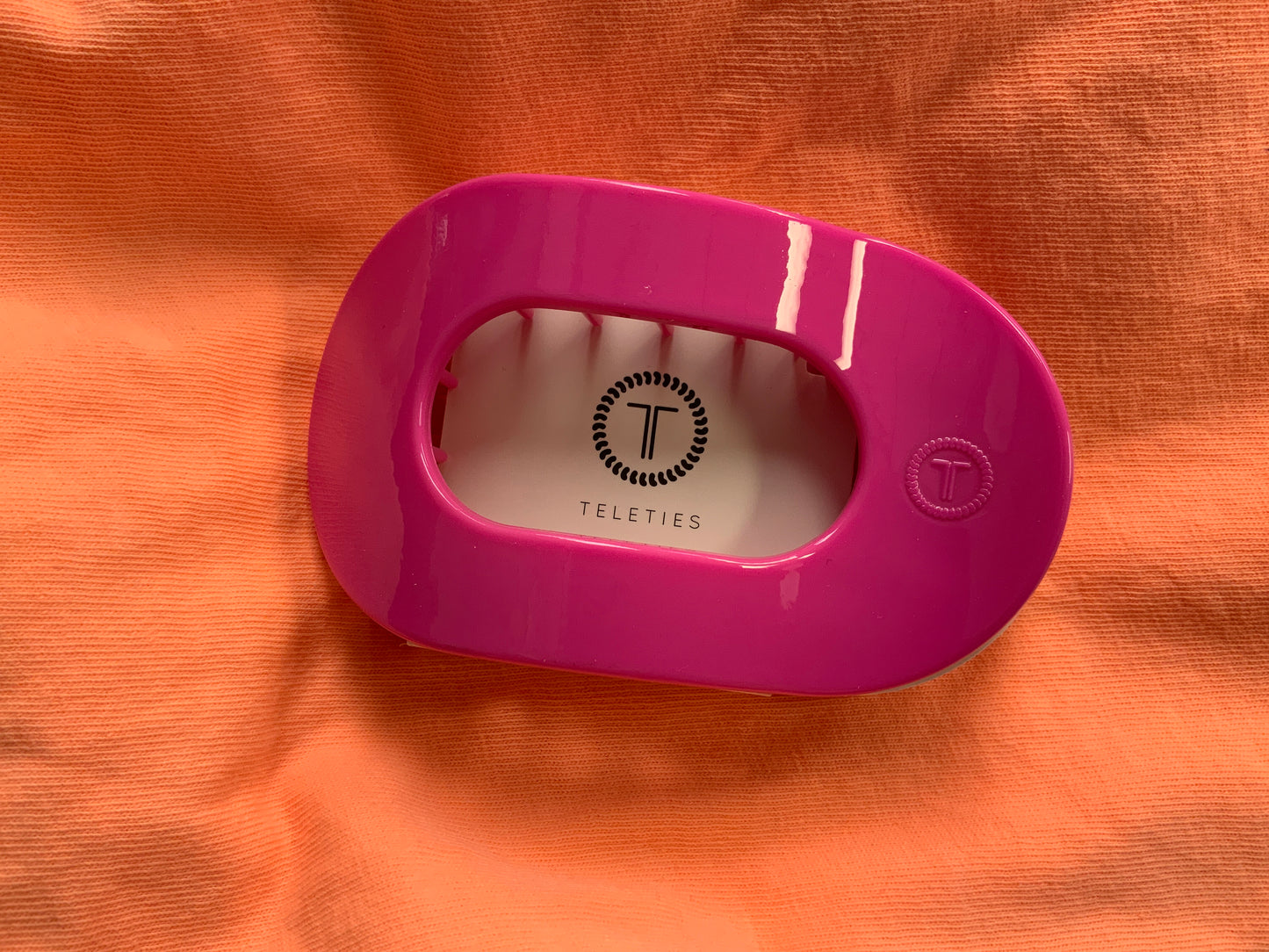 Teleties Round Flat Hair Clip Medium