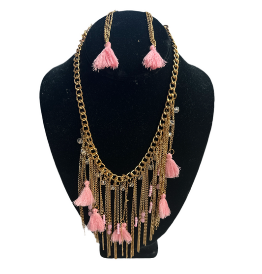 Fashion Jewelry Pink Tassel