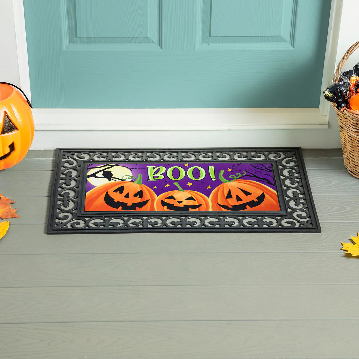 Evergreen Pumpkin Boo Sassafras Switch Mat