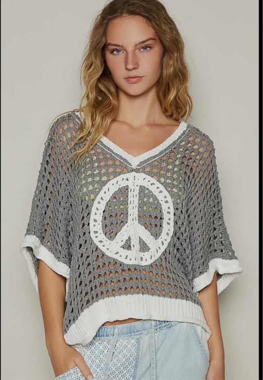 POL Oversized V-neck short sleeve
