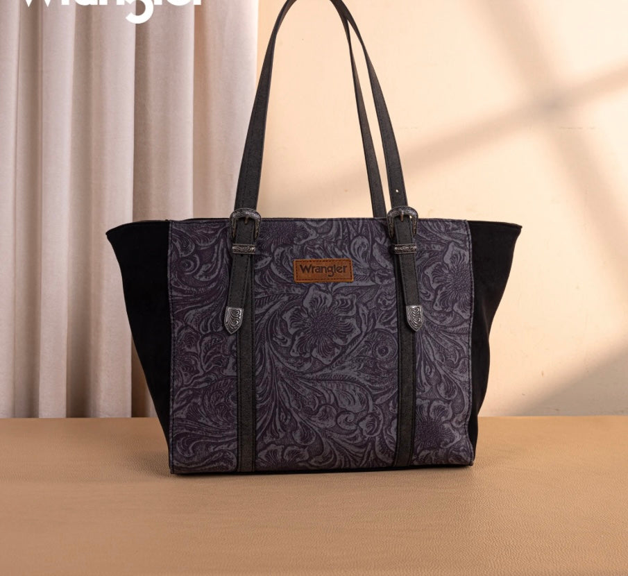 Wrangler Vintage Floral Printed Large Tote Bag