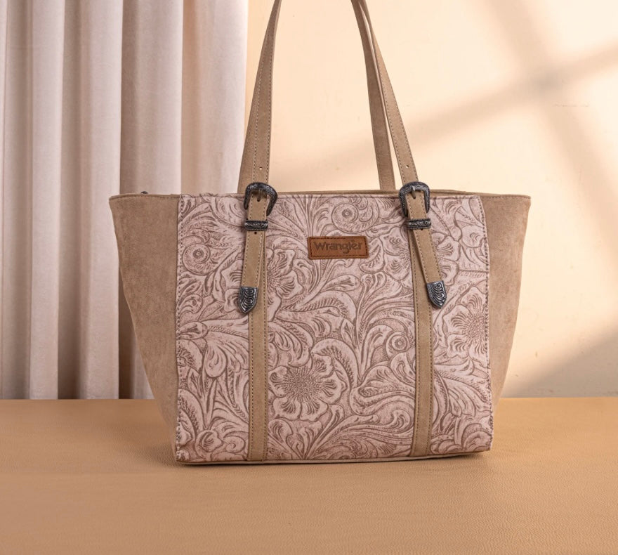 Wrangler Vintage Floral Printed Large Tote Bag