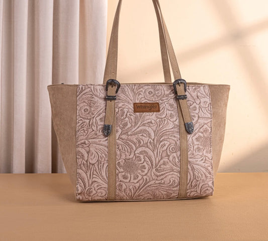 Wrangler Vintage Floral Printed Large Tote Bag