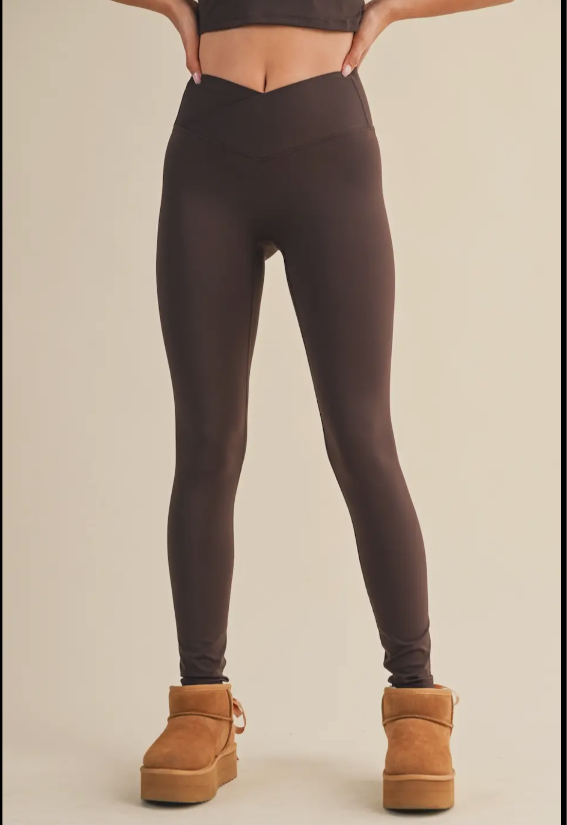 Kimberly C High Waist Crossover Legging