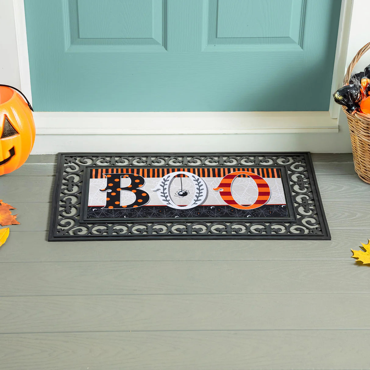 Evergreen Polkadot & Stripes Boo Sassafras Switch Mat