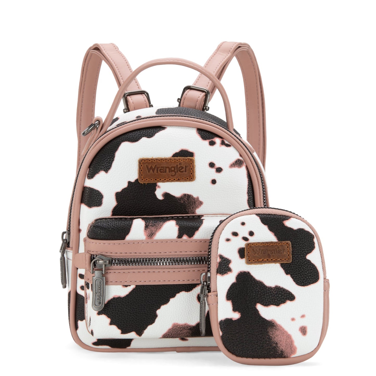 Wrangler Cow Print Mini Backpack With Coin Pouch