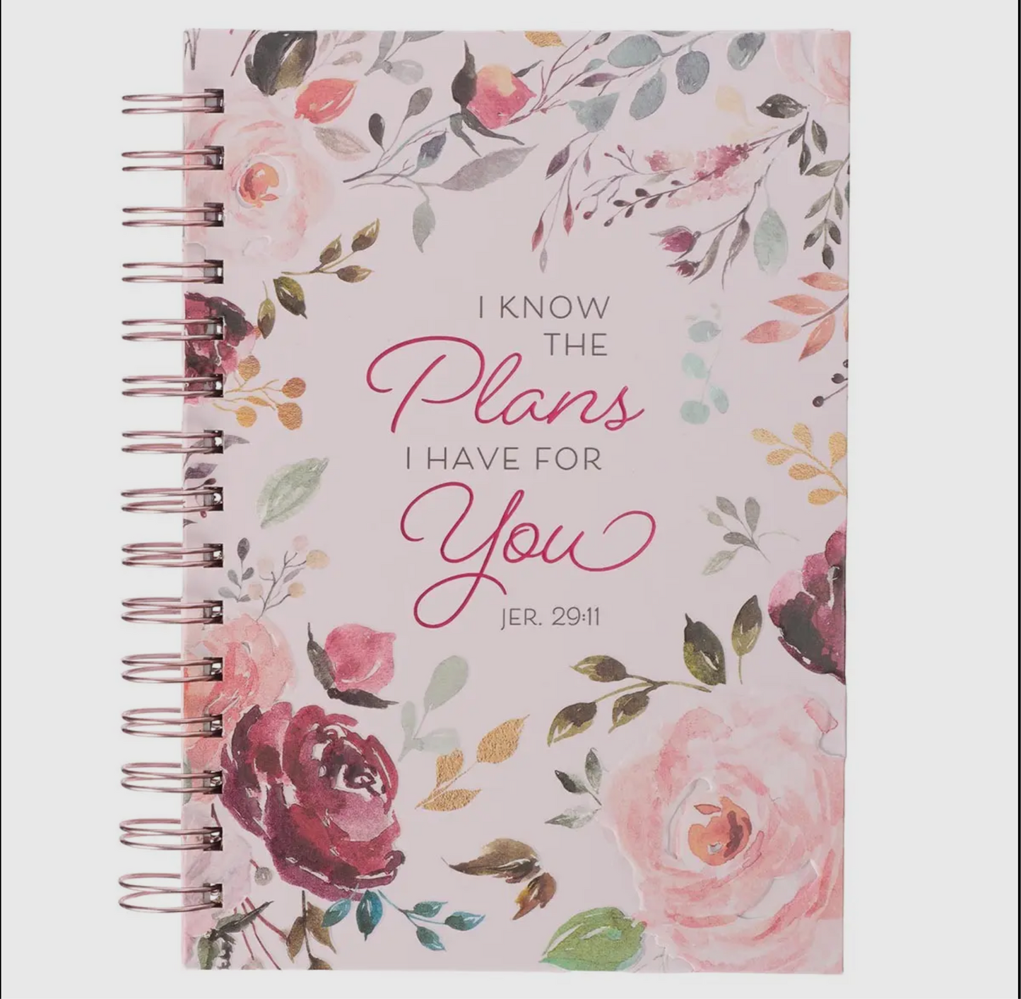 Journal Spiral -bound Pink Floral