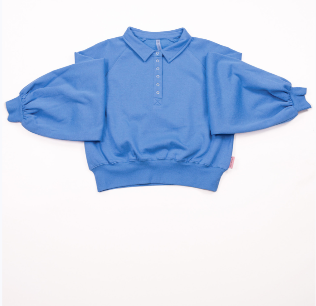 Simply Southern Polo Snap 1/4 placket sleeve