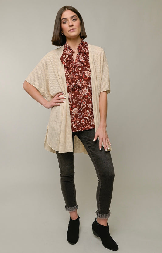 Waffle Knit Kimono