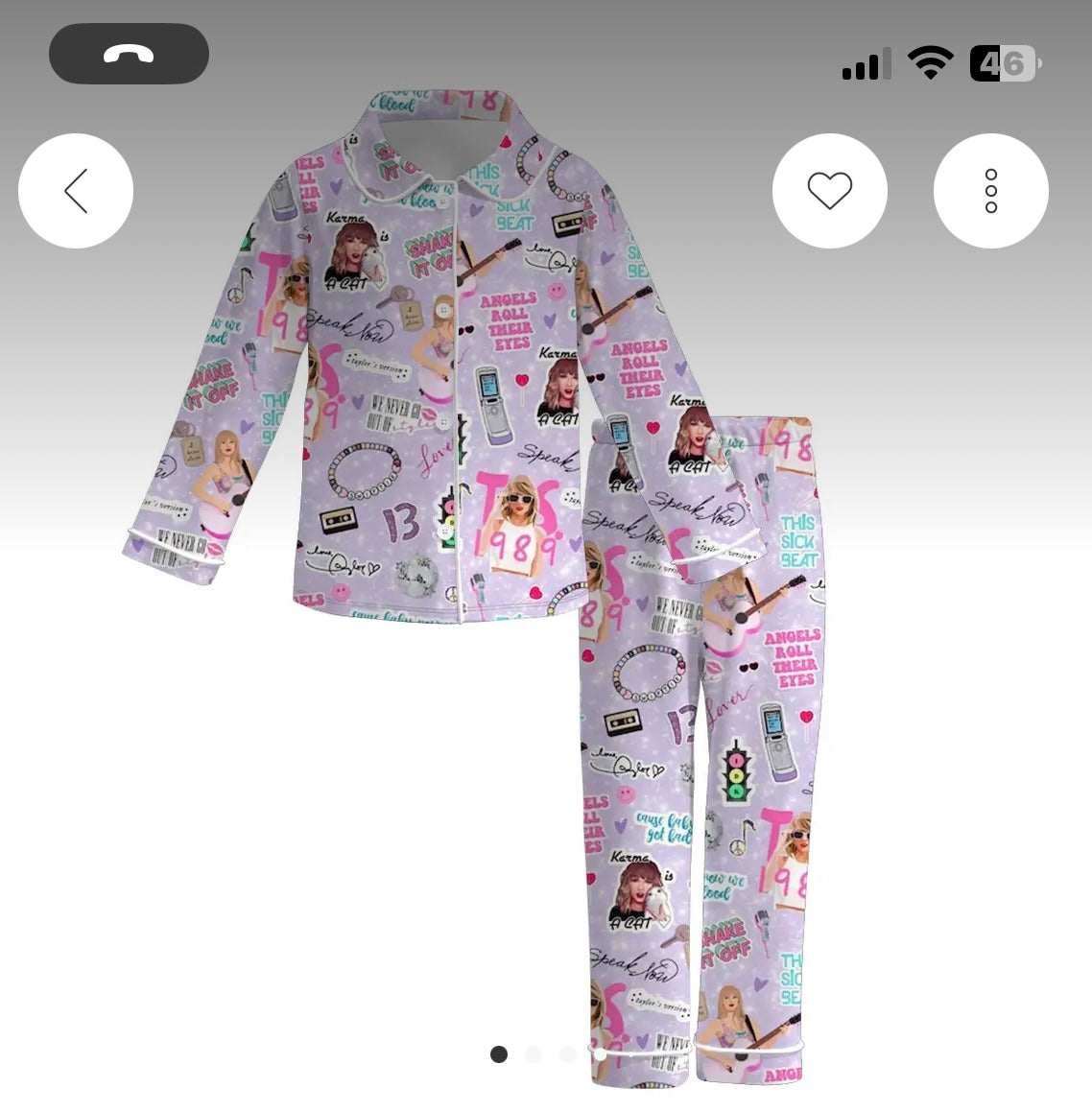 Swiftie Pajamas YOUTH SIZE