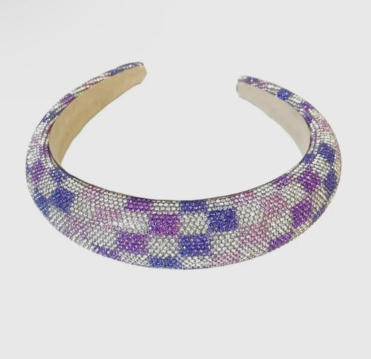 Era Check Crystal Fashion Headband